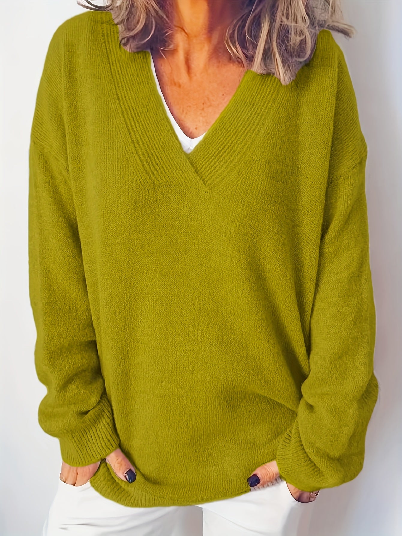 Modova™ | Měkký V-neck svetr