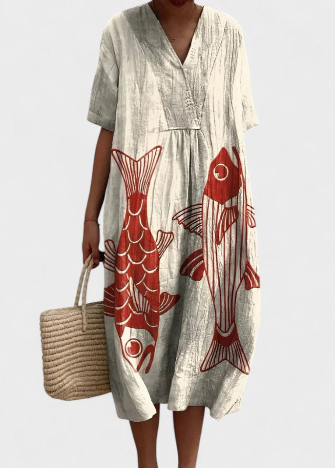 Vzorované letní šaty