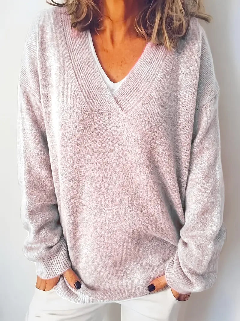 Modova™  | Měkký V-neck svetr