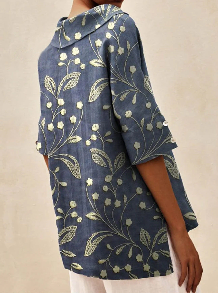 Elegantní top s výstřihem do V