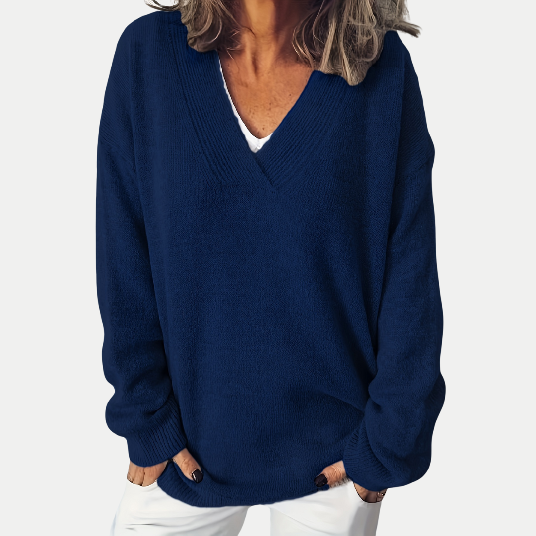 Modova™  | Měkký V-neck svetr