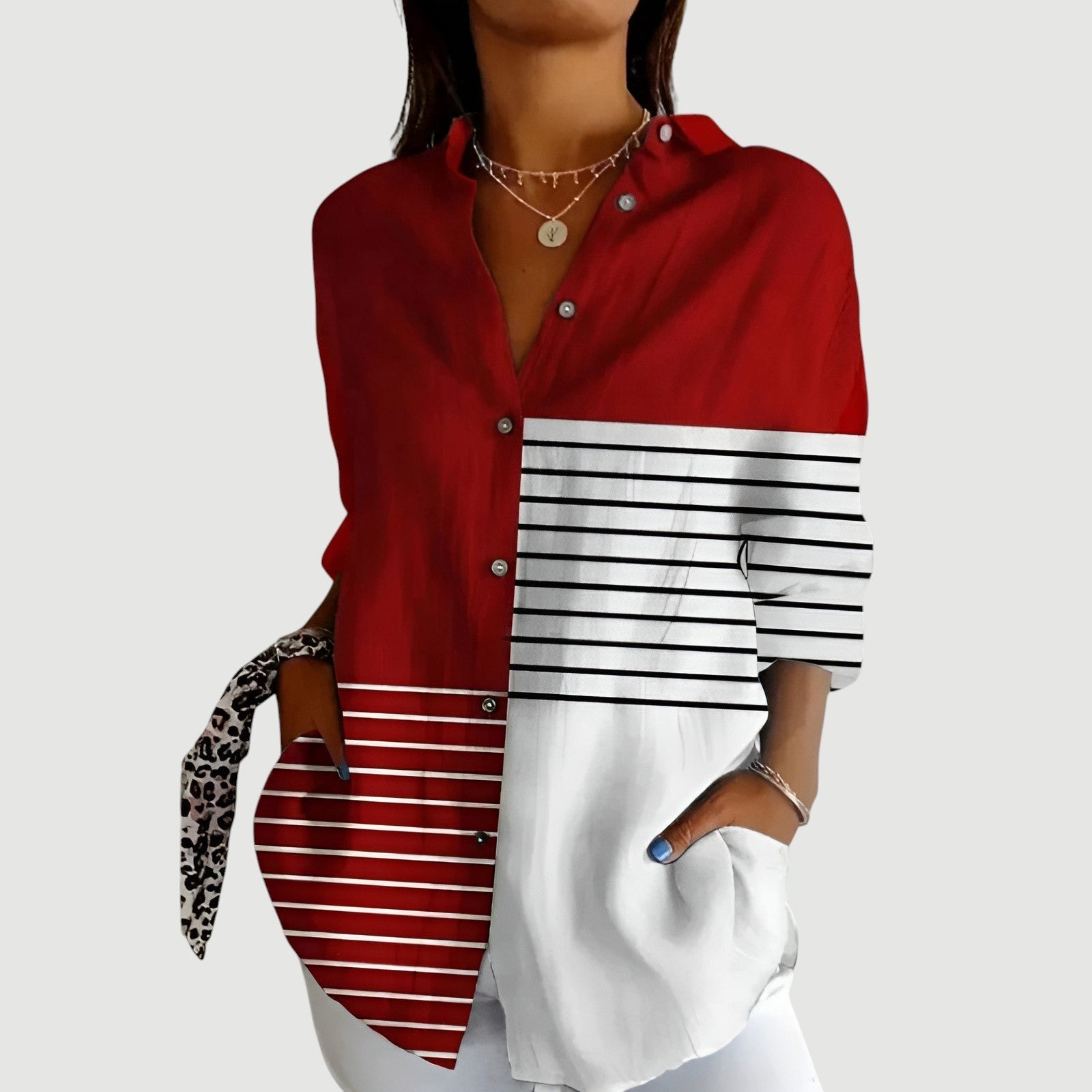 Halenka s barevným designem